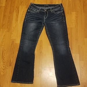 Silver Aiko Mid Rise bootcut Jean's W33 L31